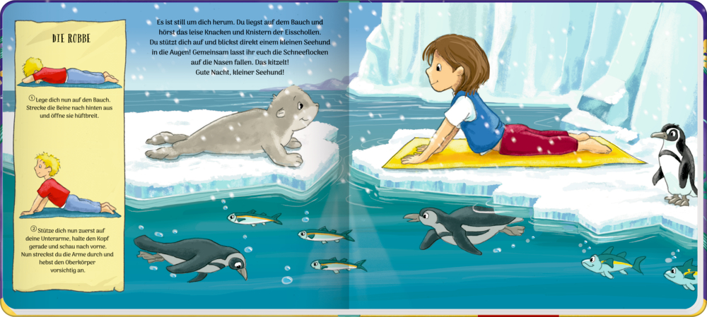 Schlafanzug-Yoga - Kinderyoga-Bilderbuch mit Poster Schlafanzug-Yoga - Kinderyoga-Bilderbuch mit Poster