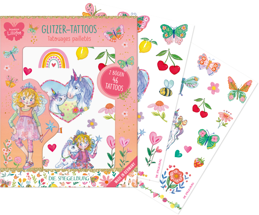 Glitzer-Tattoos - Prinzessin Lillifee