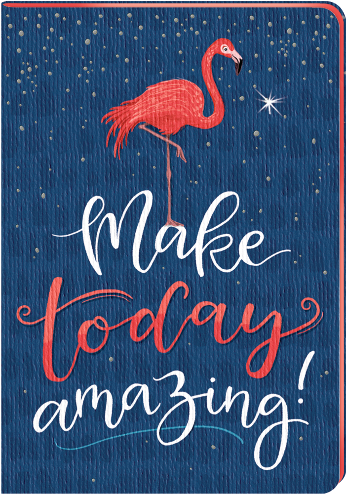 Notizheft DIN A5 mit Handlettering-Spruch