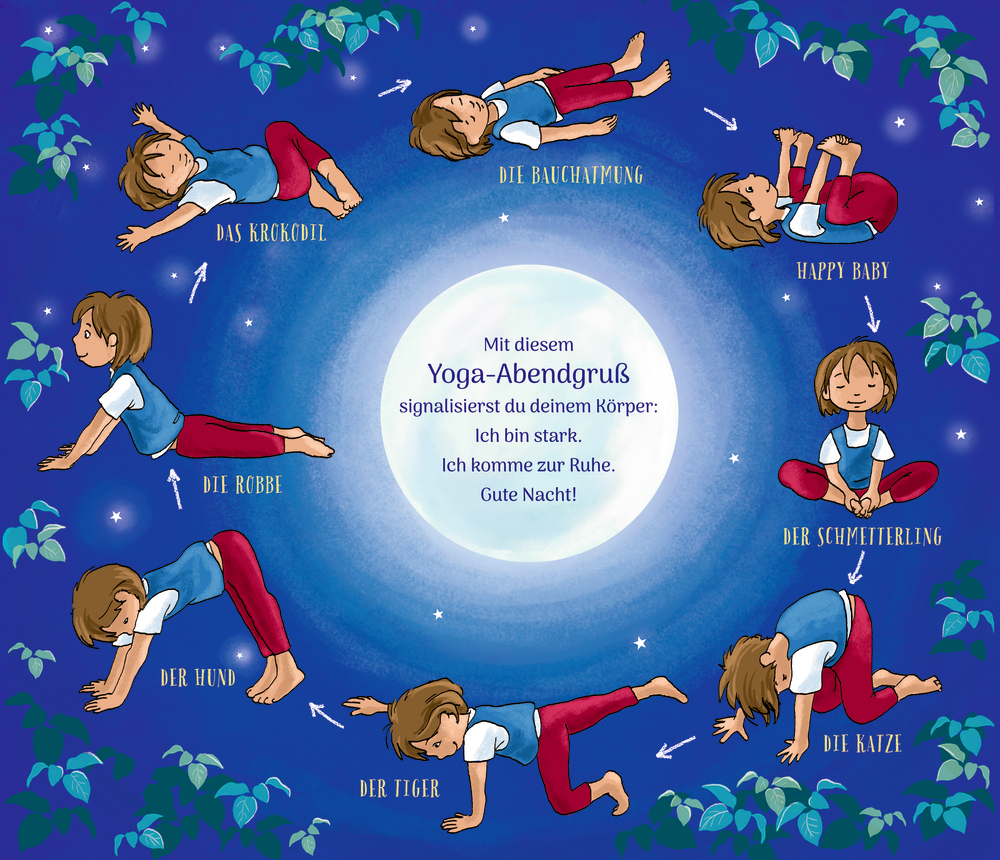 Schlafanzug-Yoga - Kinderyoga-Bilderbuch mit Poster