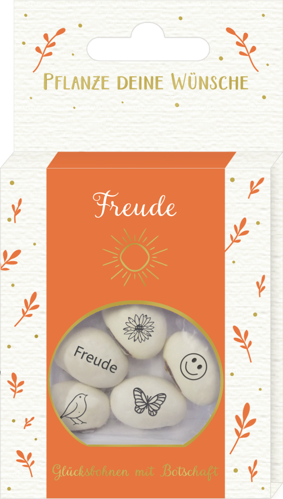 Geprägte Saatbohnen - Freude Geprägte Saatbohnen - Freude