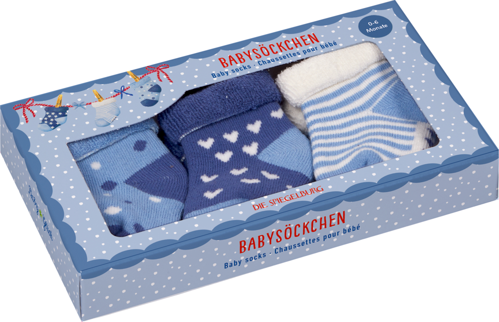 Babysöckchen, hellblau - BabyGlück (3 Paar)