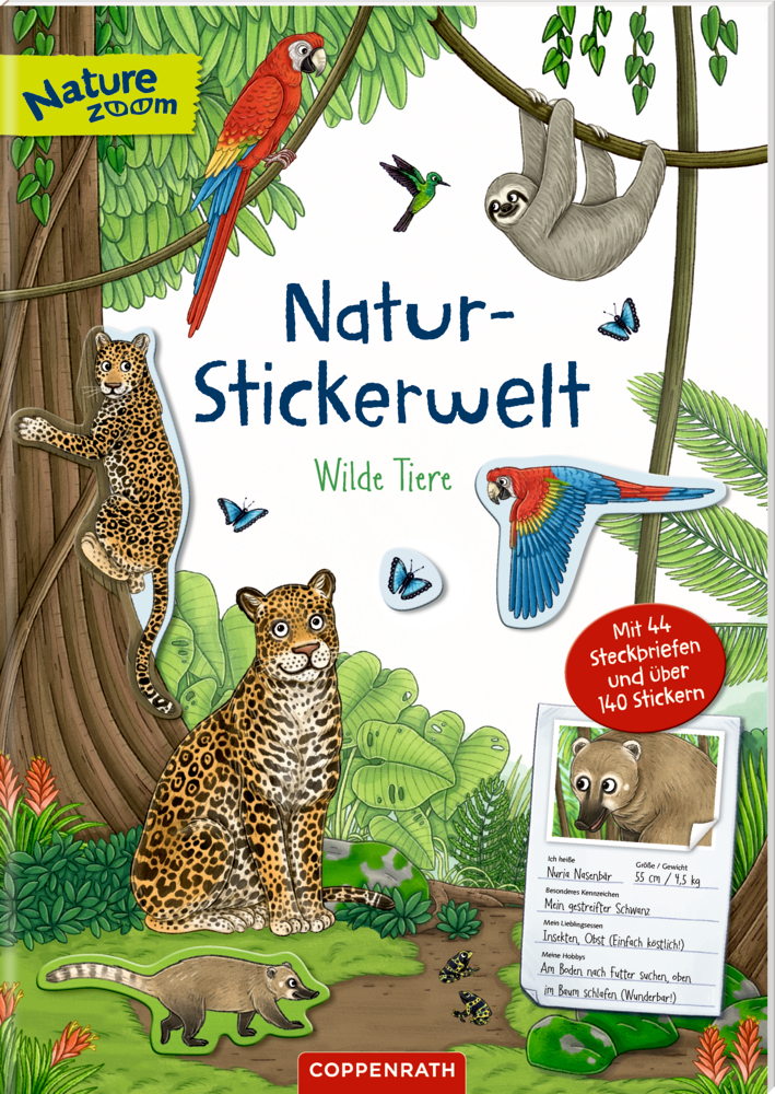 Natur-Stickerwelt: Wilde Tiere (Nature Zoom)