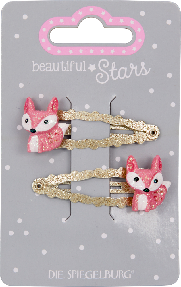 Haarclip Fuchs oder Eule - beautiful Stars