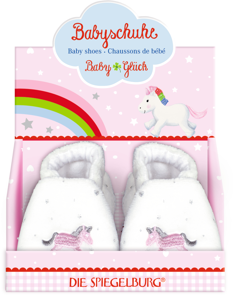 Babyschuhe Einhorn BabyGlück, one size (0-6 Mon.)