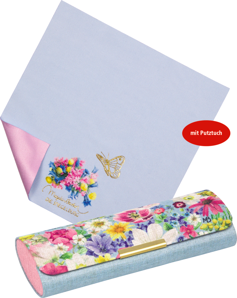 Brillenetui m. Putztuch GartenLiebe - M. Bastin