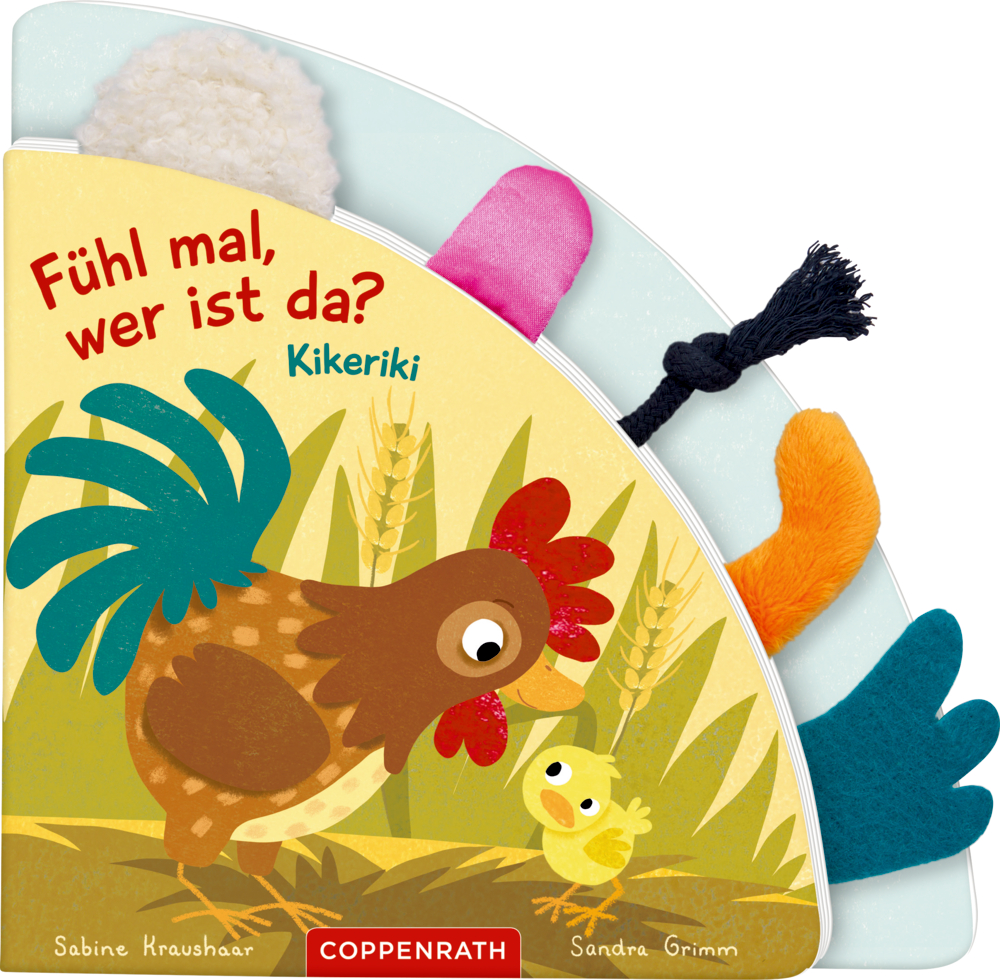 Fühlregisterbuch: Fühl mal, wer ist da? Kikeriki (Fühlen & begreifen)