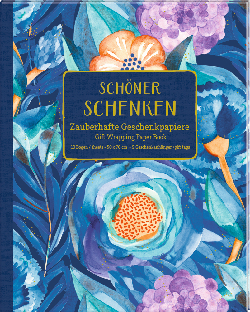 Geschenkpapier-Buch - Schöner schenken (All about blue)