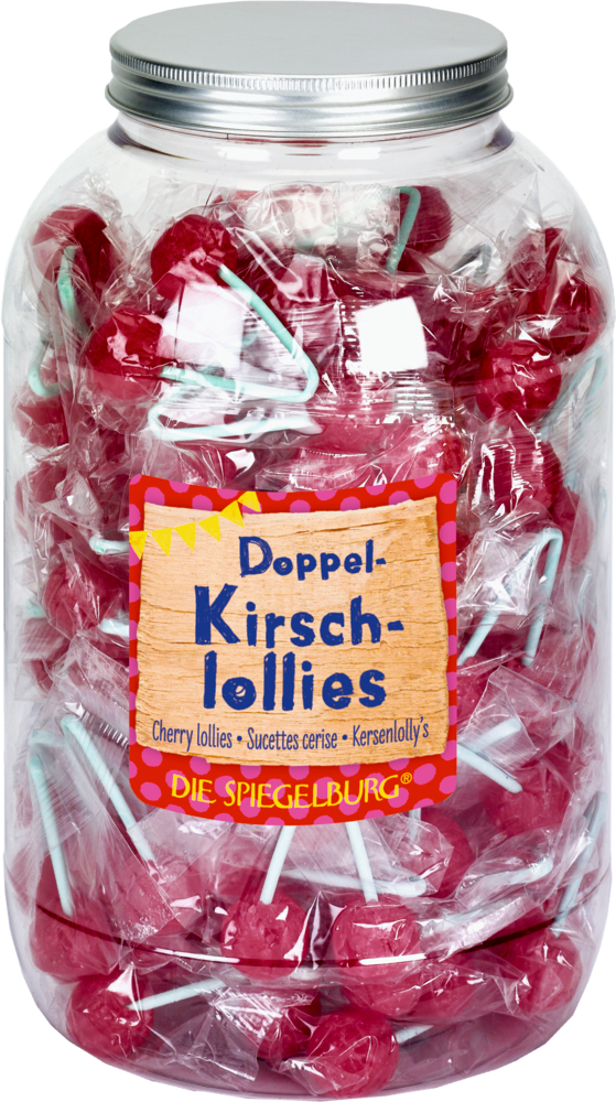 Doppel-Kirschlollies Bunte Geschenke