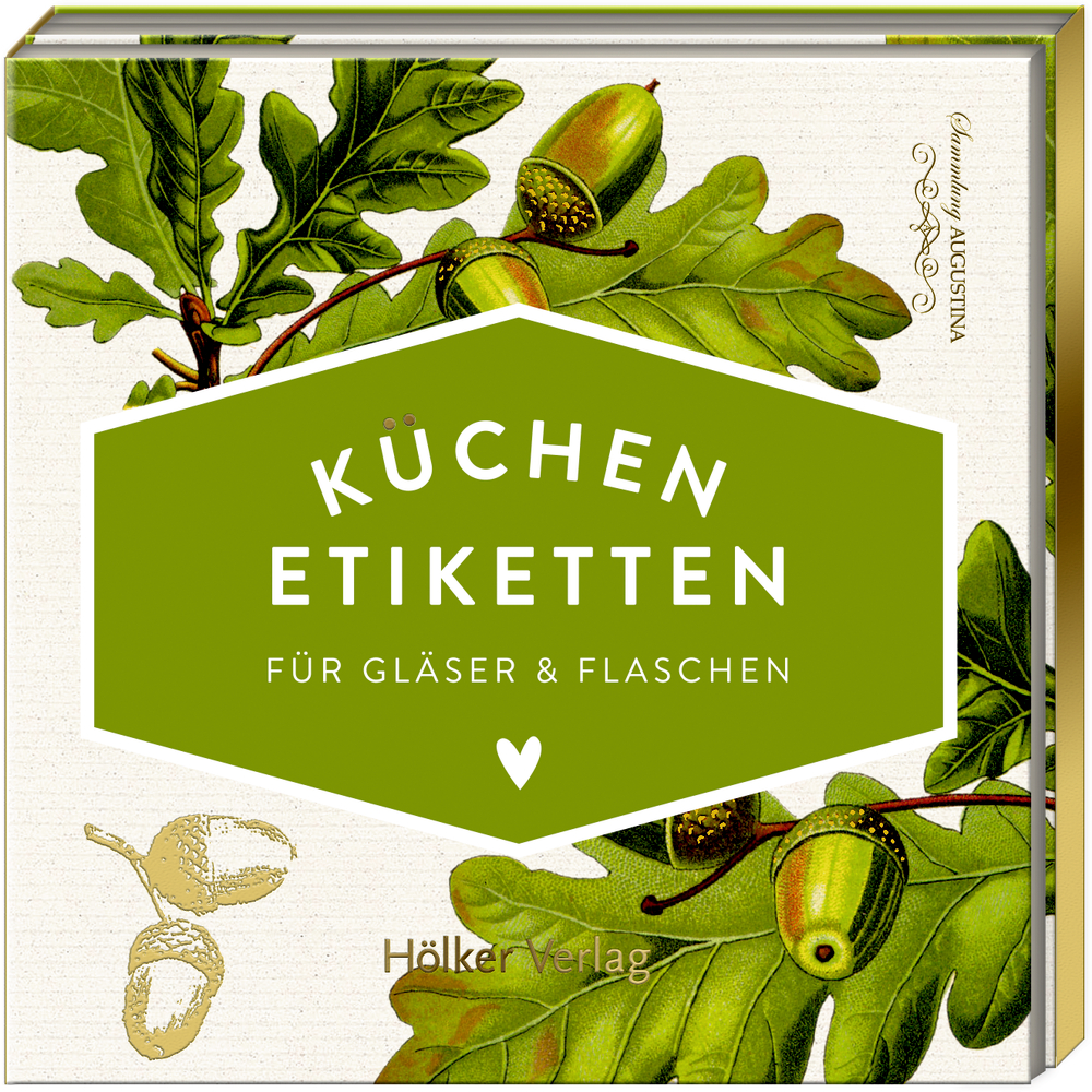 Küchen-Etiketten für Gläser und Flaschen, Eichenblätter (Küchenpapeterie)