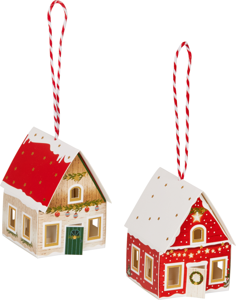 LED-Haus-Anhänger - Dekorative Weihnachten