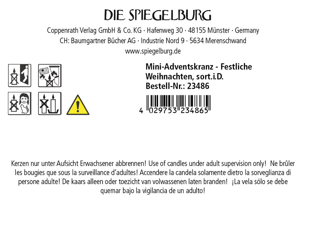 Mini-Adventskranz - Festliche Weihnachten
