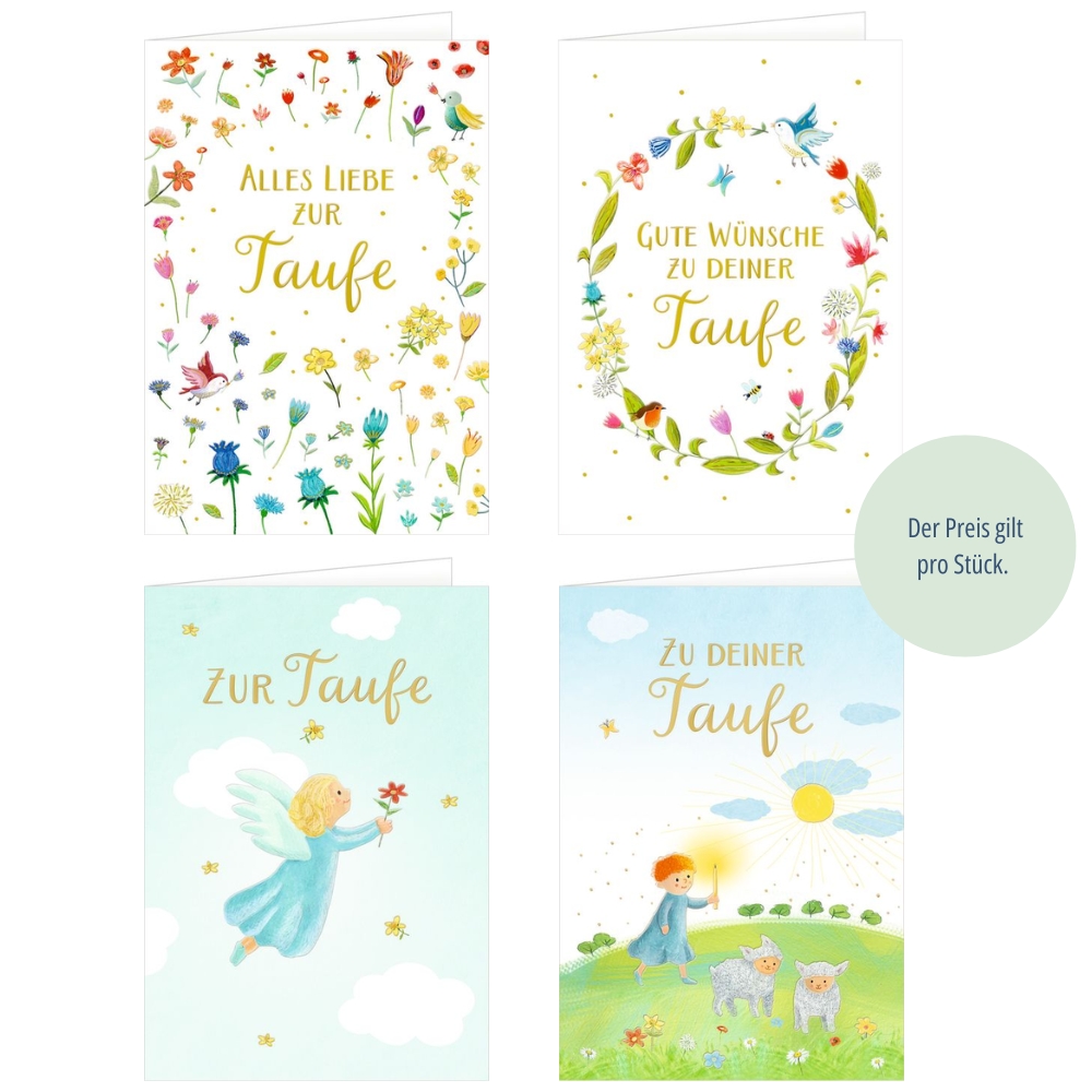 Grußkarte - Glückwünsche zur Taufe Grußkarte - Glückwünsche zur Taufe