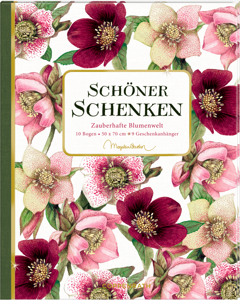 Geschenkpapier-Buch - Schöner schenken Zauberhafte Blumenwelt (Bastin)