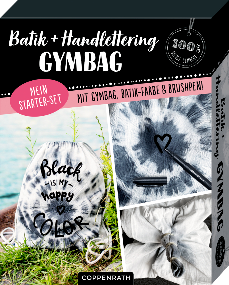 Mein Batik + Handlettering Starter-Set (100% selbst gemacht)