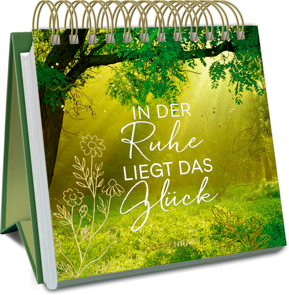 Großes Spiralaufstellbuch: In der Ruhe liegt das Glück