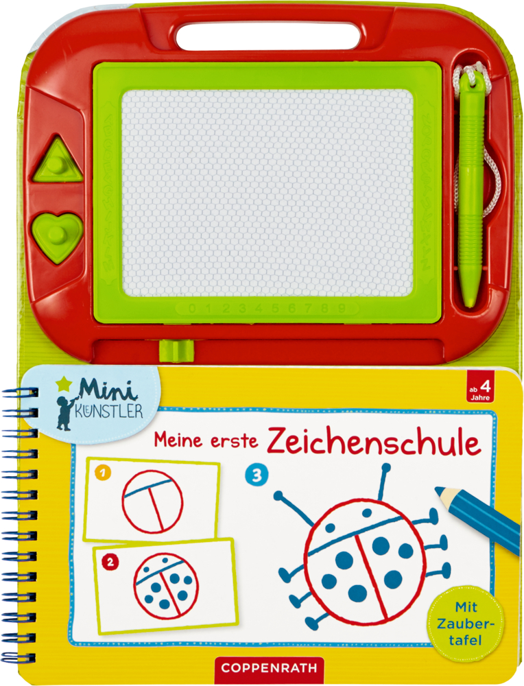 Mini-Künstler: Meine erste Zeichenschule mit Zaubertafel Kinder-Malset: Magnettafel, Stift, Formknöpfe und Zeichenheft für kreatives Zeichnenlernen.