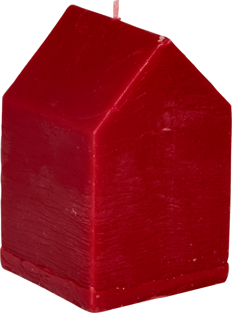 rot, kleine Haus-Kerze - Hell erleuchtet jedes Haus (gefertigt in Deutschland)