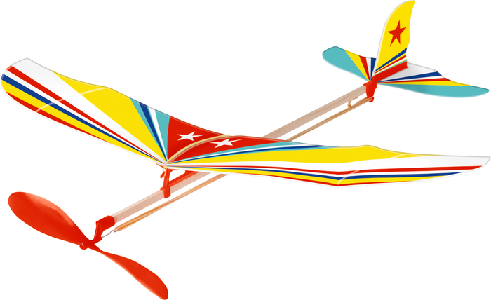 Segelflieger mit Gummimotor - Bunte Geschenke Segelflieger mit Gummimotor - Bunte Geschenke