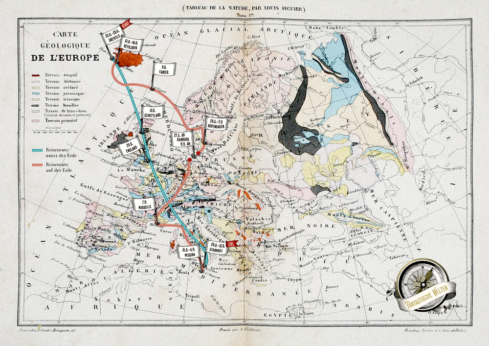 Große Schmuckausgabe: Jules Verne, Reise zum Mittelpunkt der Erde