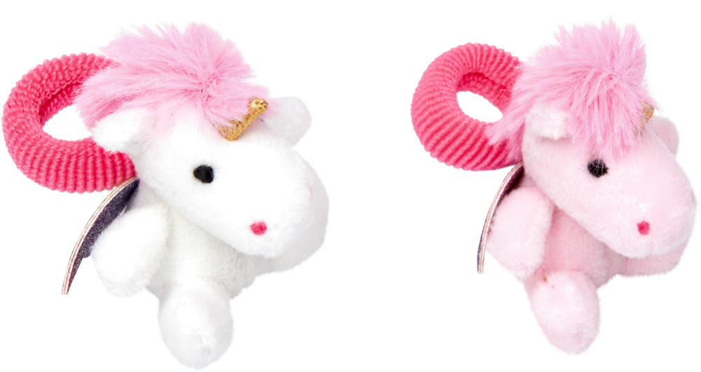 Haargummi mit Plüscheinhorn Einhorn-Paradies