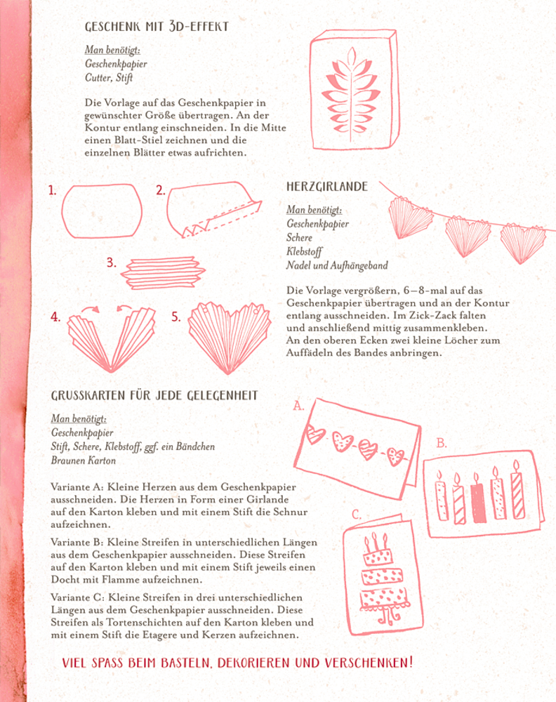 Geschenkpapier-Buch - Schöner schenken (All about rosé) Geschenkpapier-Buch - Schöner schenken (All about rosé)