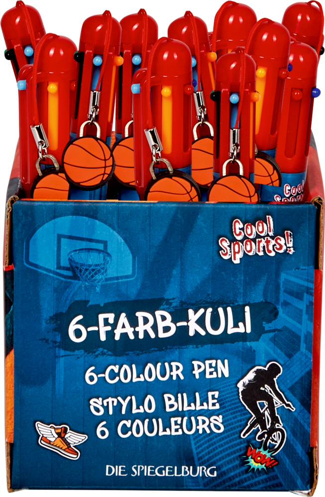 6-Farb-Kuli - Cool Sports!