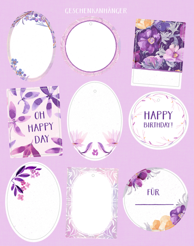 Geschenkpapier-Buch - Schöner schenken (All about purple) Geschenkpapier-Buch - Schöner schenken (All about purple)