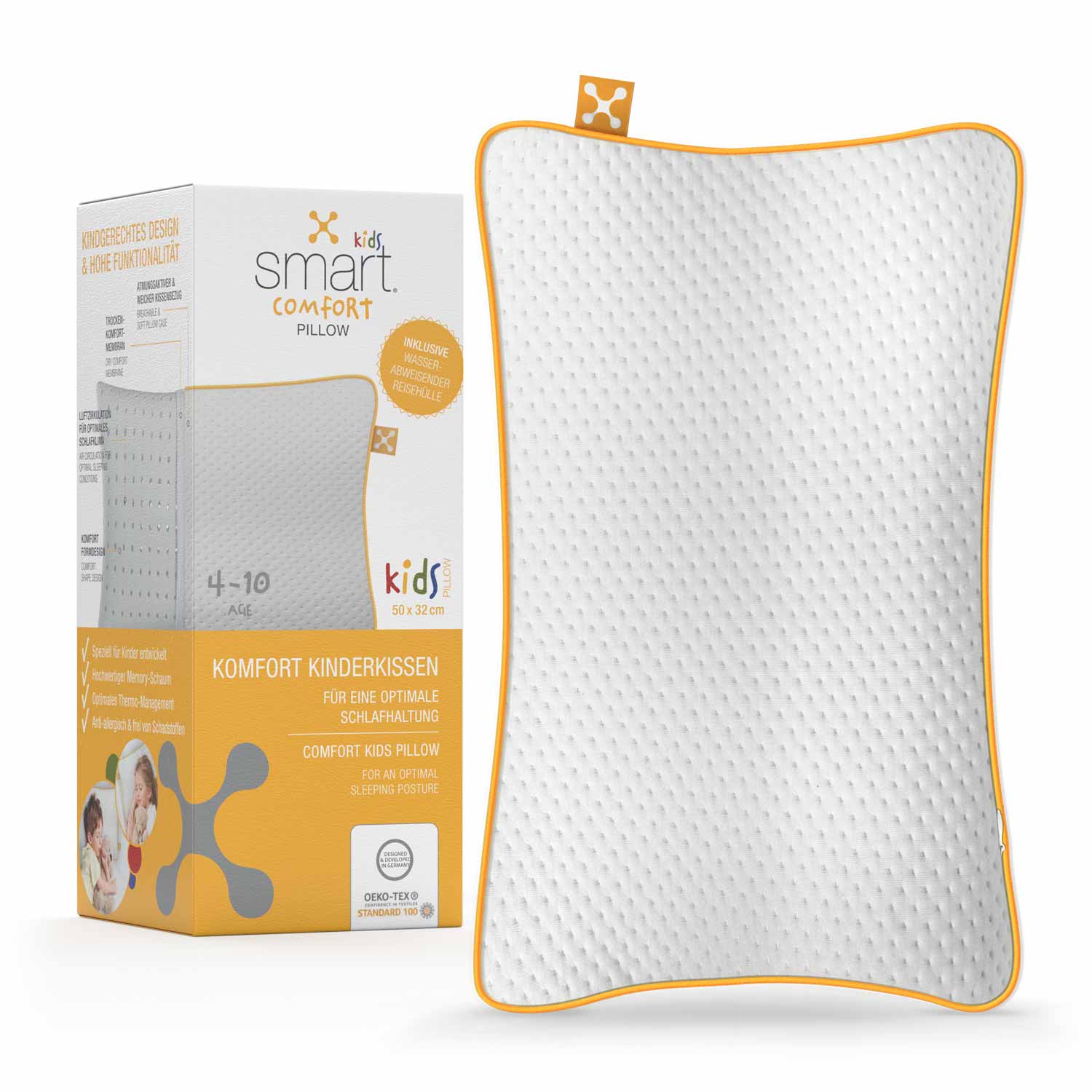 Kissen smart® KIDS COMFORT (50 x 32 x 6 cm) (Lizenzmarke smartsleep)