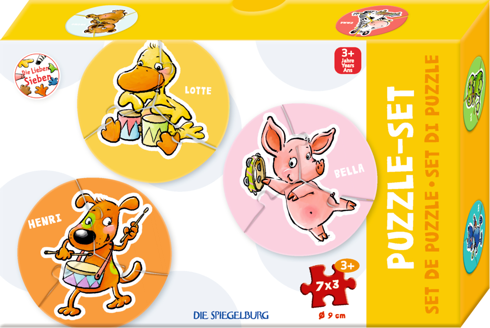 Puzzle-Set - Die Lieben Sieben (7x3 Teile) 