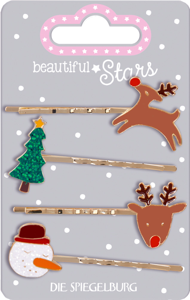 Bobby Pins Xmas - beautiful Stars