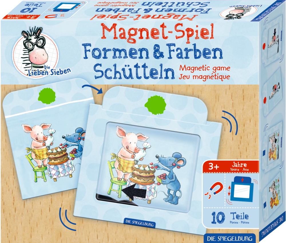 Magnetspiel Formen & Farben Schütteln Die Lieben Sieben