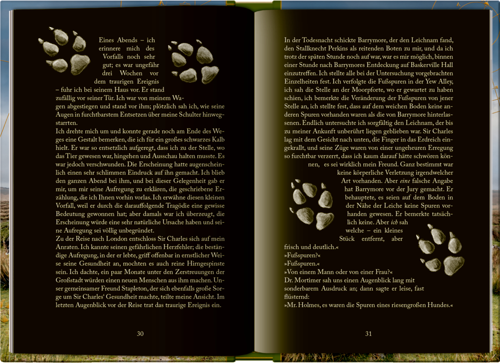 Kleine Schmuckausgabe: Sherlock Holmes (Bd.4) - Der Hund der Baskervilles