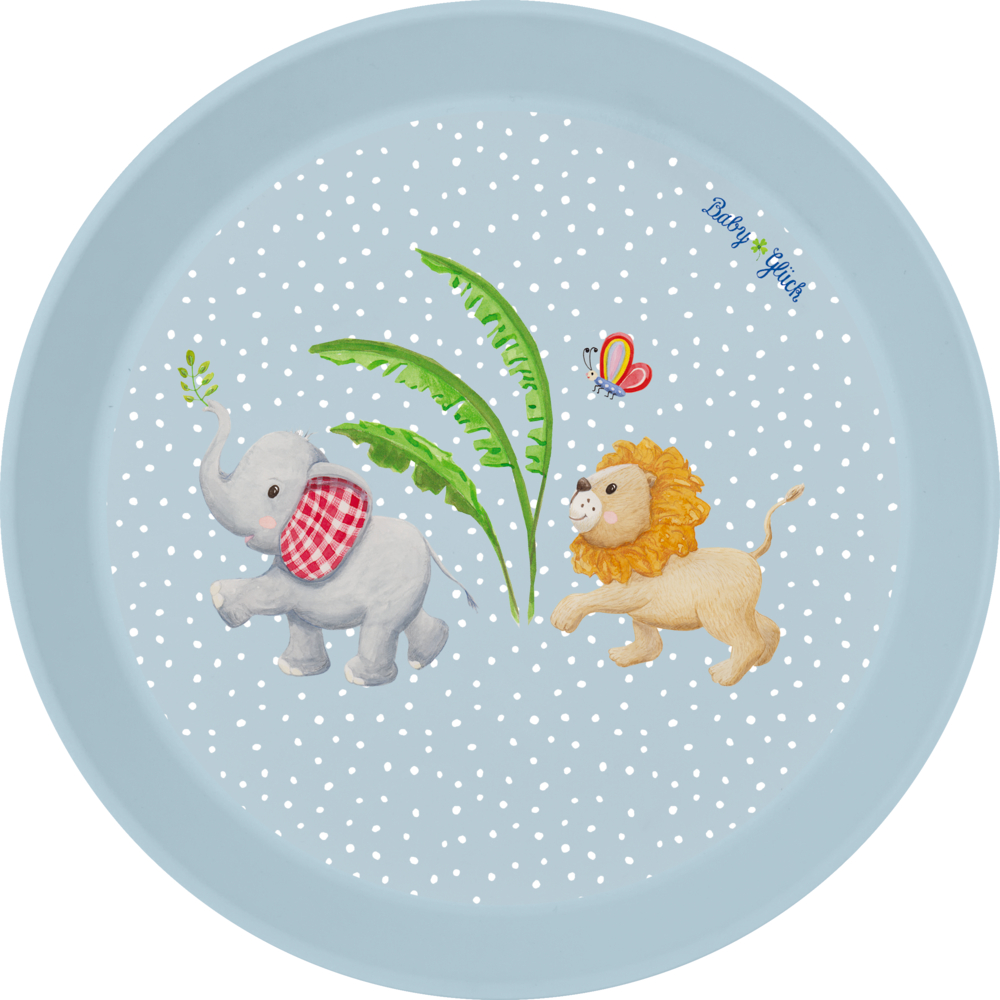 Teller Elefant & Löwe BabyGlück
