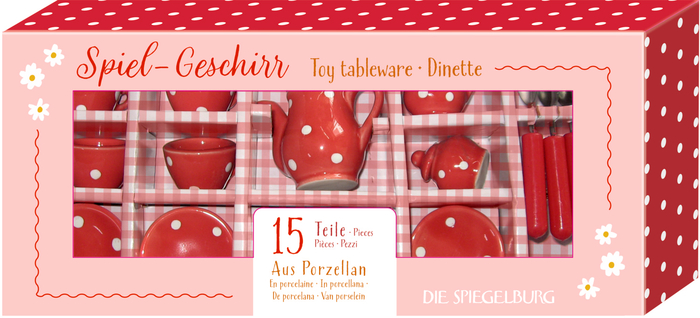 Spiel-Geschirr Fröhliche Tupfen - Bunte Geschenke