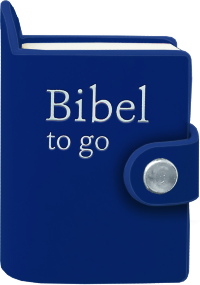 blau, Schlüsselanhänger Bibel to go