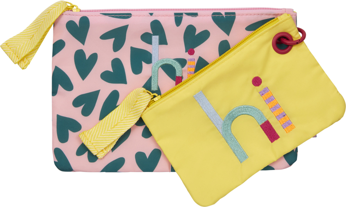 rosa/grün, Allzweck- & Kosmetiktäschchen Taschenzauber