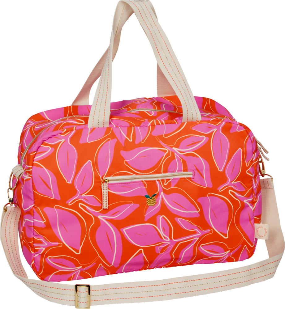 orange/pink (Blätter), Weekender / Reisetasche Taschenzauber orange/pink (Blätter), Weekender / Reisetasche Taschenzauber