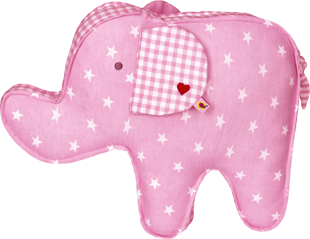 Kissen Elefant BabyGlück, rosa