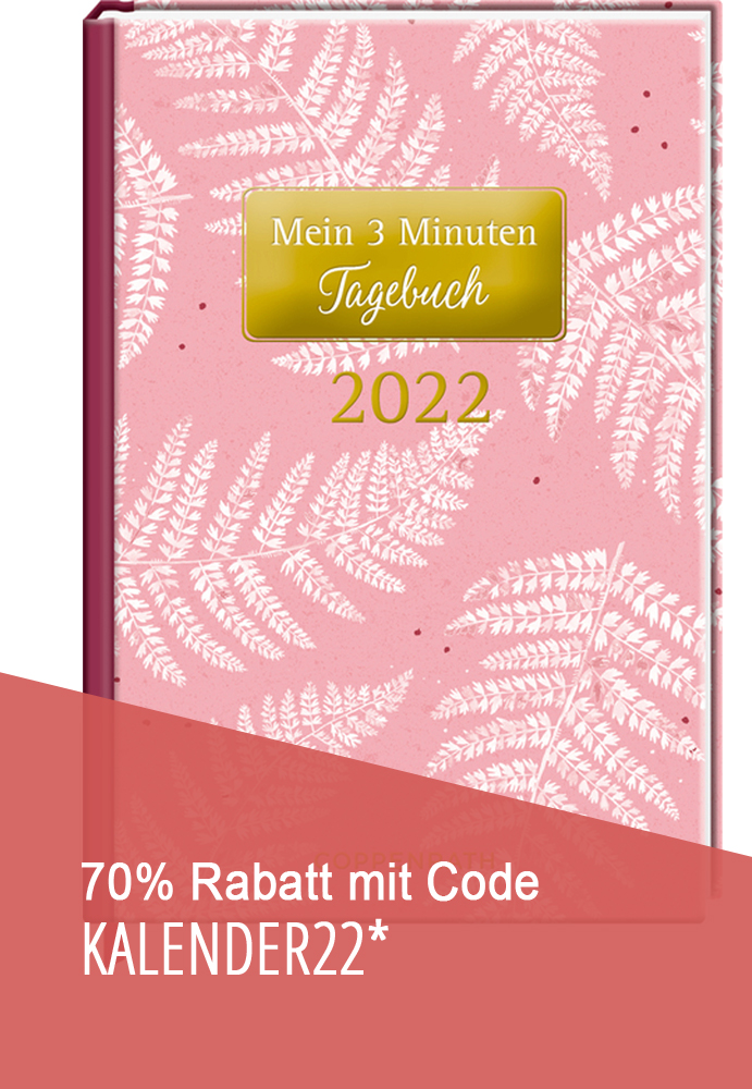 Jahreskalender: Mein 3 Minuten Tagebuch 2022 - Farn (All about rosè)