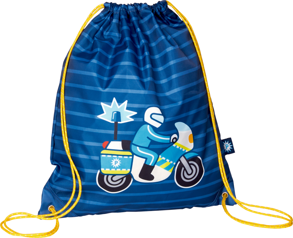 Turnbeutel Polizei (Wenn ich mal groß bin) (nachhaltig aus recyceltem Polyester)