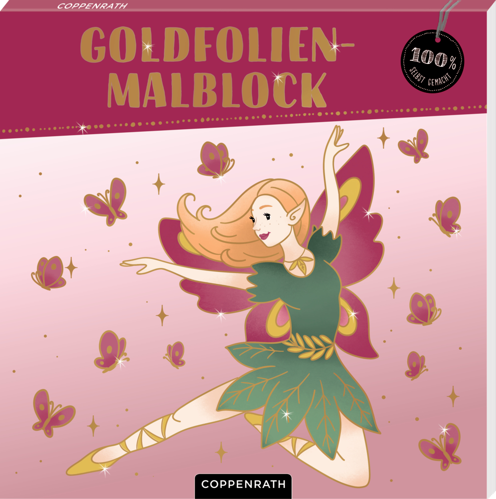 Goldfolien-Malblock - 100% selbst gemacht (Fantasy)