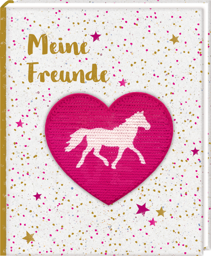 Freundebuch: Pferdefr. Meine Freunde (m. Wendepailletten-P.)
