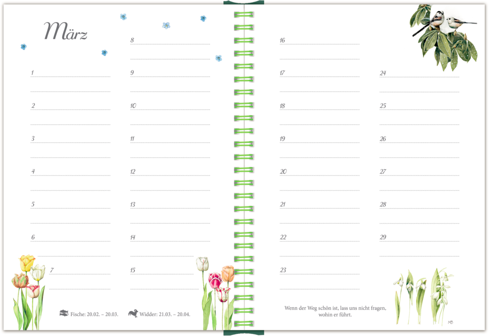 Immerwährender Geburtstagskalender Vergiss mein nicht! (GartenLiebe/Bastin) Immerwährender Geburtstagskalender Vergiss mein nicht! (GartenLiebe/Bastin)