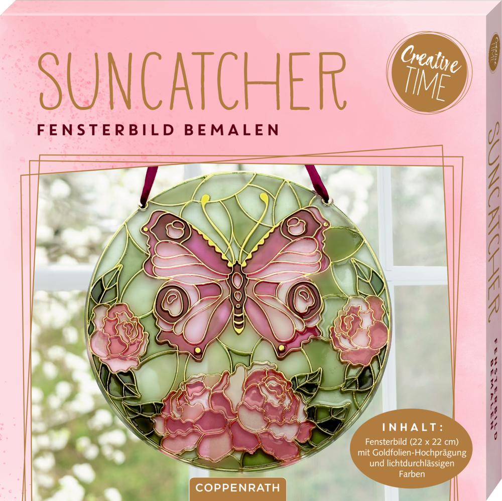 Suncatcher Fensterbild bemalen (Schmetterling) - Creative Time