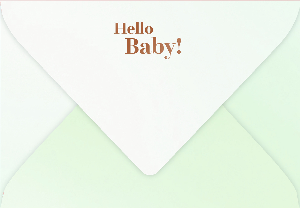 Geburt, Grußkarte Hello, Baby!