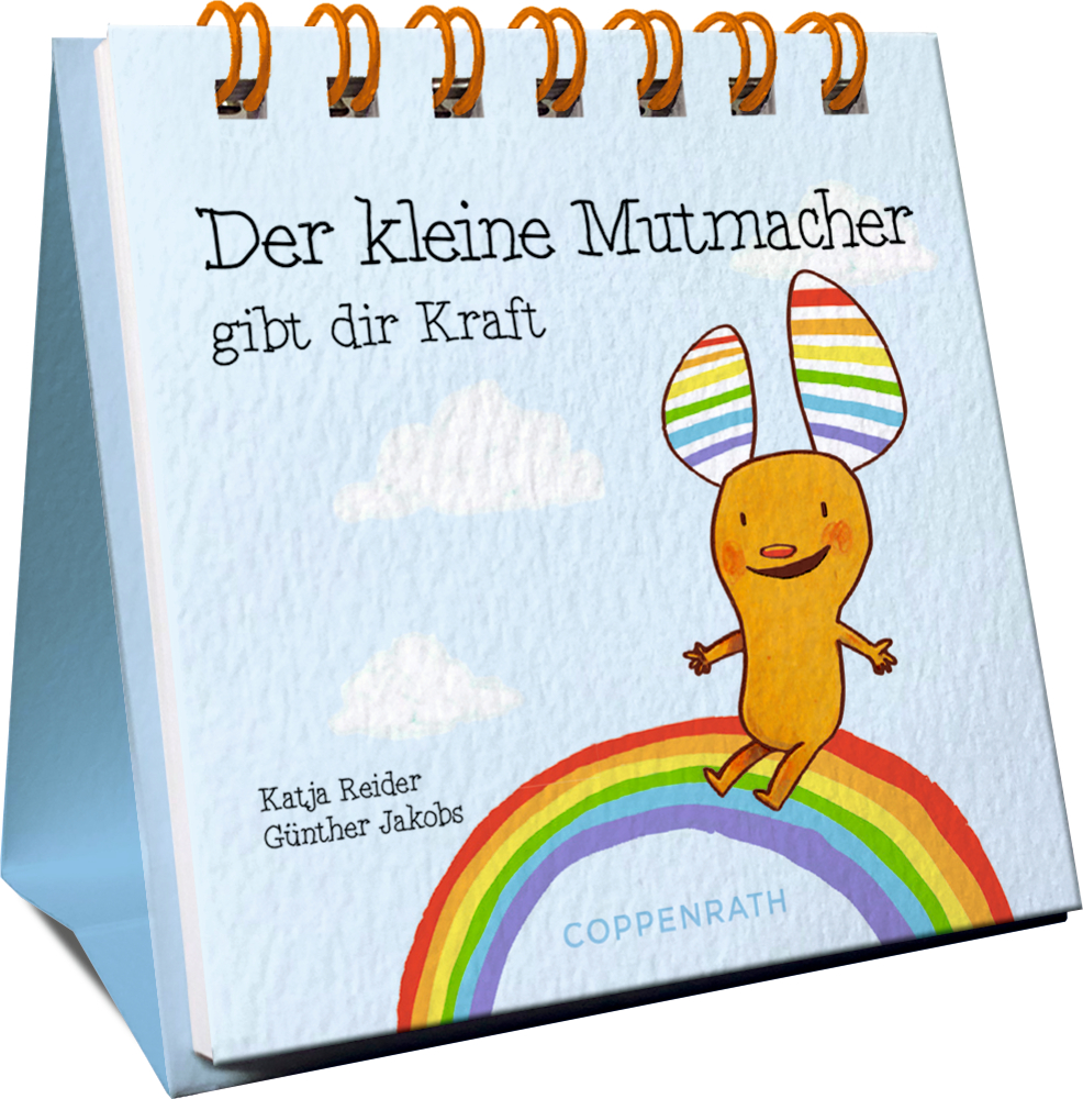 Mini-Spiralaufsteller: Der kleine Mutmacher gibt dir Kraft (Das kleine Glück)