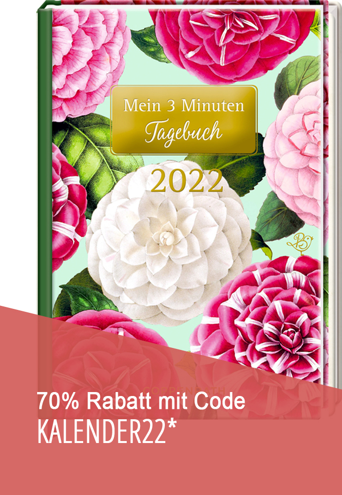 Jahreskalender: Mein 3 Minuten Tagebuch 2022 - Kamelien (B.Behr)