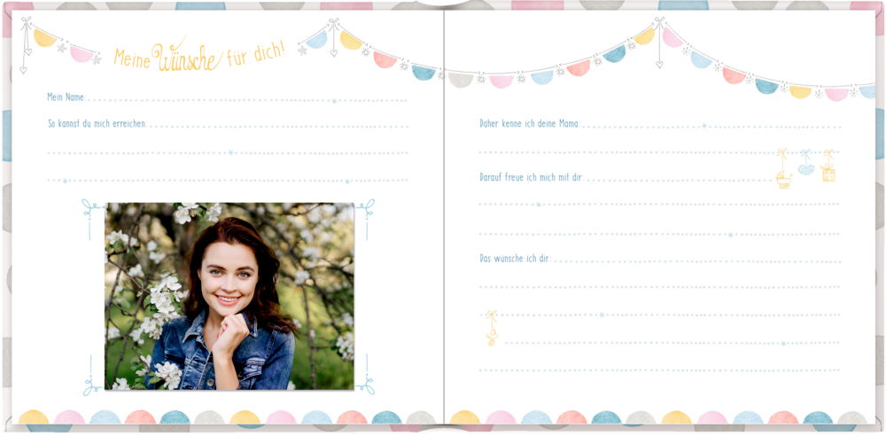 Babys erstes Gästebuch - Wünsche für dich (Baby Shower)