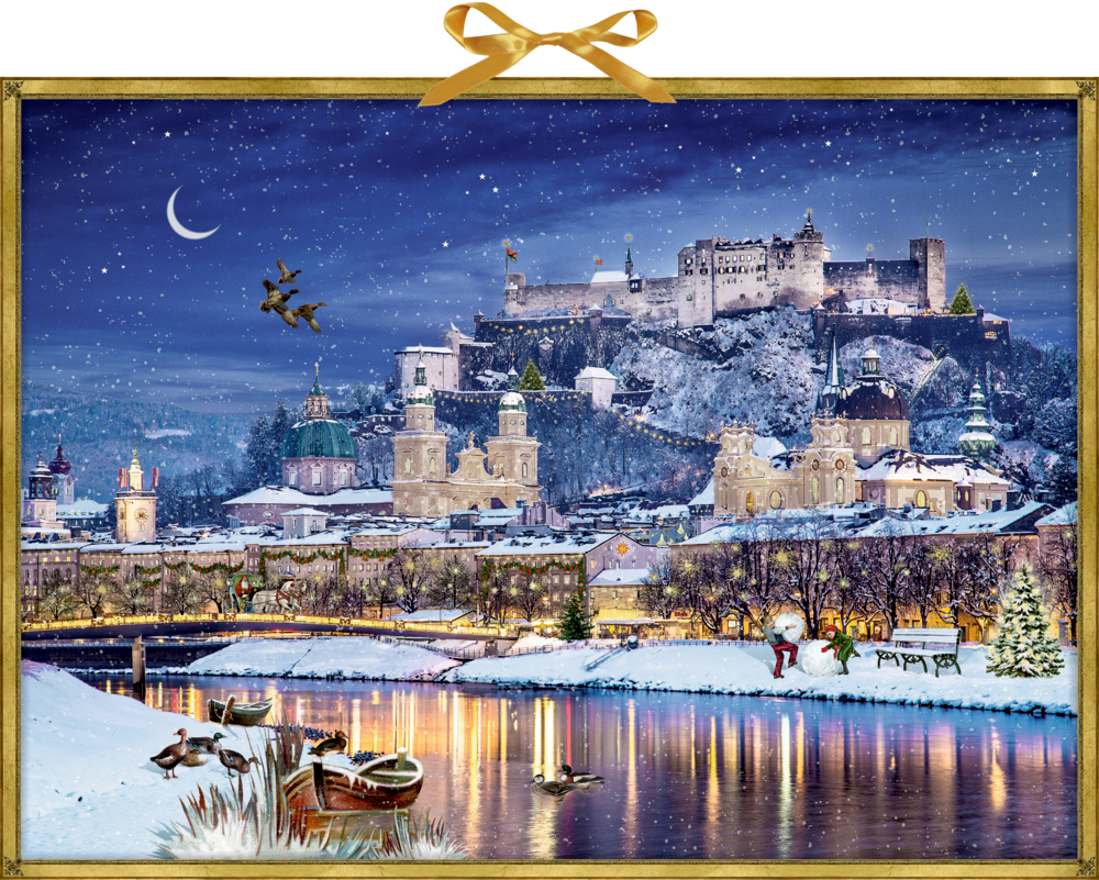 Winterliches Stadtpanorama, Wand-Adventskalender (Behr)